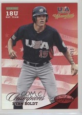 2013 USA Baseball Champions Certified National Team Mirror Red Ryan Boldt e5r