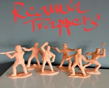 Trappers, Royal Mounted Police Canada, 60's Reamsa series, toy soldiers reissue.