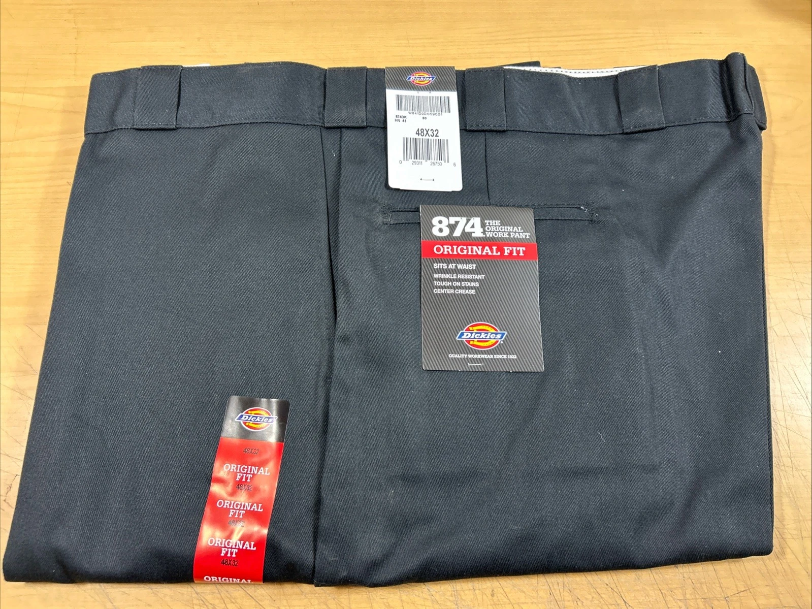 Dickies Pants Men's 48x32 Black Original Fit Flex 874 Workwear (6515)
Opens in a new window or tab