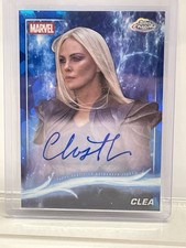 Topps Marvel Studios Chrome Sapphire Clea Autograph Charlize Theron 2025