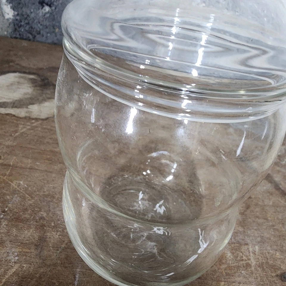 Прозрачная стеклянная аптекарская банка с крышкой - высота 7 дюймов - Изображение 3 из 4