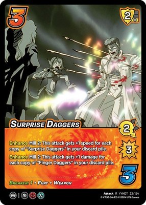 1X-Surprise Daggers - 1st Edition - Foil-YYH02-The Dark Tournament-Universus