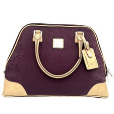 Studio By Diane Von Furstenberg Purple Carry-On Bag With Beige Trim 20"x14"