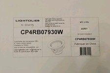 Lightolier LED Retrofit Downlight CP4RB07930W / FLED-U0912BY 4" 750lm 3000K