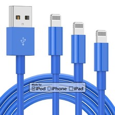 3 Pack Apple MFi Certified iPhone Charger Cable 6ft, Apple Lightning to USB C...