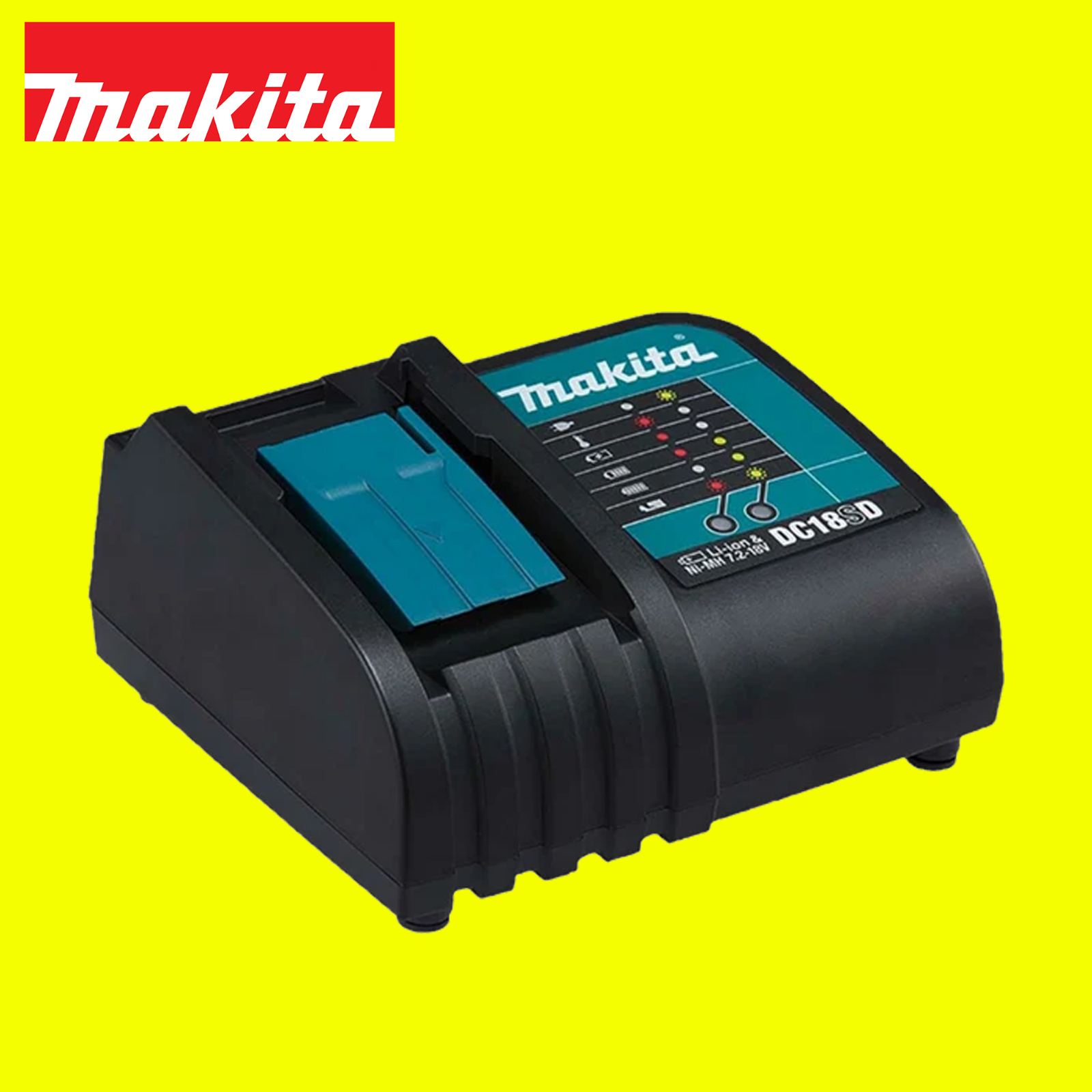 Makita Genuine 18v LXT Lithium ion Battery Charger 7.2-14.4-18v DC18SD - Image 6