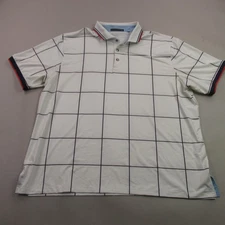 Greyson Shirt Mens 2XL Polo Short Sleeve Golf Golfing Lightweight Checks
