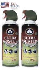 Ultra Duster Spray Cleaner Air Can Laptop Desktop PC TV Keyboard 10 oz, 2 Pack