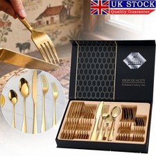 30X Cutlery Dinner Set Stainless Steel High Grade Tableware Fork Tea Spoons Tool