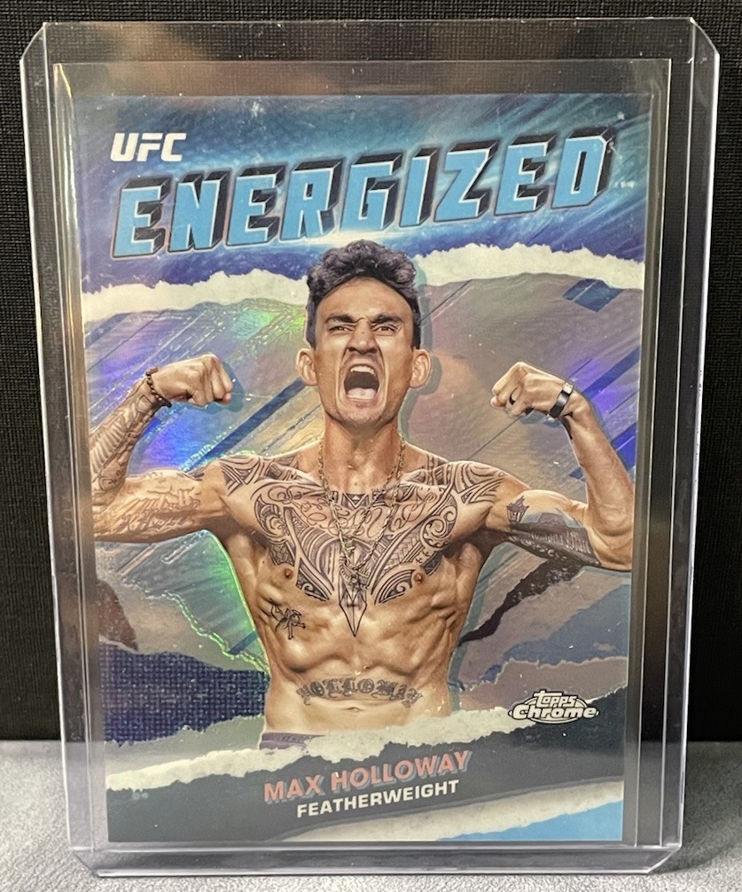 2024 Topps Chrome UFC Max Holloway Energized SSP Case Hit