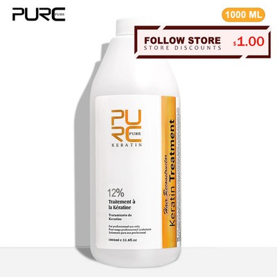 PURC 12% Keratin Smoothing Hair Treatment Frizzy Removal Brazilian Keratin for C