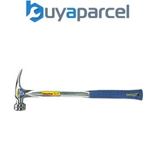 Draper 23569 Estwing E3/25S BIG BLUE Smooth Face Straight Framing Hammer, 25oz/7