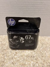 HP 67XL Black High Yield Ink Cartridge, Prints Up to 240 Pages 3YM57AN 140 