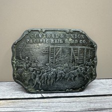 Vintage Central and Union Pacific Railroad Co. Belt Buckle