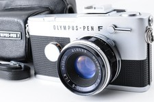 Exc 5 w/C Olympus Pen FT 35mm Half Frame Film Camera 38mm f/1.8 Lens From JAPAN