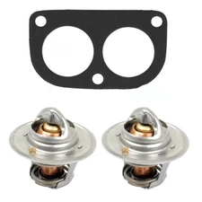 Thermostat & Gasket Set Fits John Deere AR48675 R124607 Tractor Combine Chopper