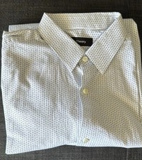 Men  s Theory Dress Shirt Geometric Pattern 15 Regular