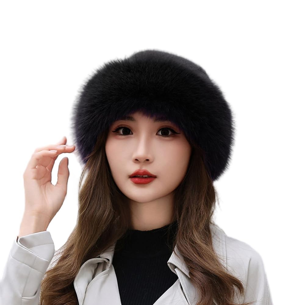Thickened Faux Fur Warm Hat Luxurious Women Faux Mink  display picture 1