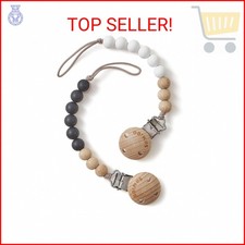 SAMiGO Silicone Pacifier Clips Holders Paci Binky Clips for Baby Boys and Girls