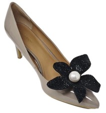 Large Black Flower Clip for Shoes 2 pcs , Flower Clips, Shoe Clip Accessories