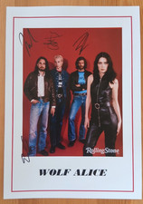 WOLF ALICE  original Autogramme 20x30 full band signed Rock   Prag 2025
