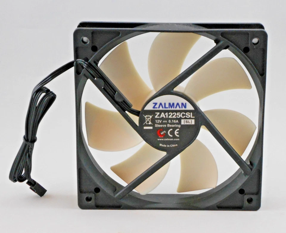 Zalman ZA1225CSL [SL] 120mm 3-Pin 12V/0.16A Quiet PC Case Fan - Image 2 of 4