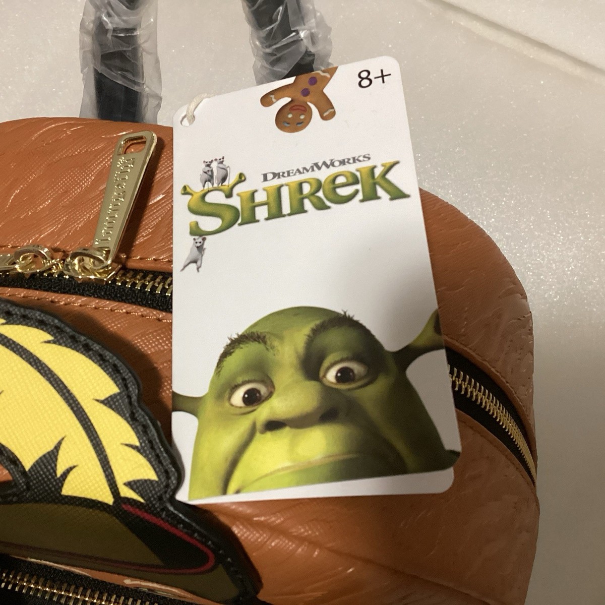 Loungefly Shrek Donkey‎ and Puss in Boots Trio Triple Pocket Backpack Exclusive LOUNGEFLY Shrek, Donkey, & Puss in Boots Trio Exclusive  main image 3