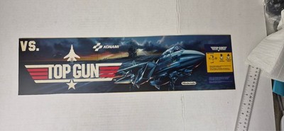 Vs. Top Gun  Arcade Marquee  header  22  1/2 x 5 3/4