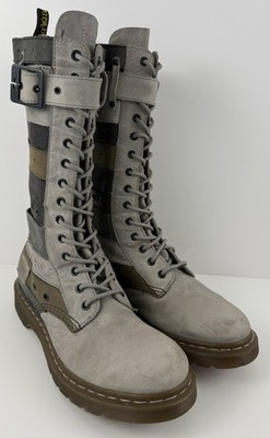 Dr. Martens Thema 14 Hole Leather Boots Size US 10.5