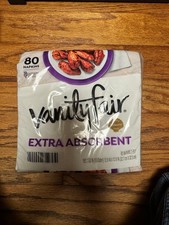 Vanity Fair Extra Absorbent Paper Napkins 2-Ply 80 Count 12.9x12.8 in