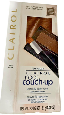 Clairol Temporary Root Touch-Up Medium Brown New (Box Not Perfect) Hair Color