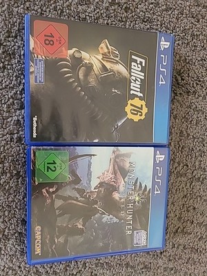 Ps4 Spiele Monster Hunter World und Fallout 76 Sony PlayStation 4