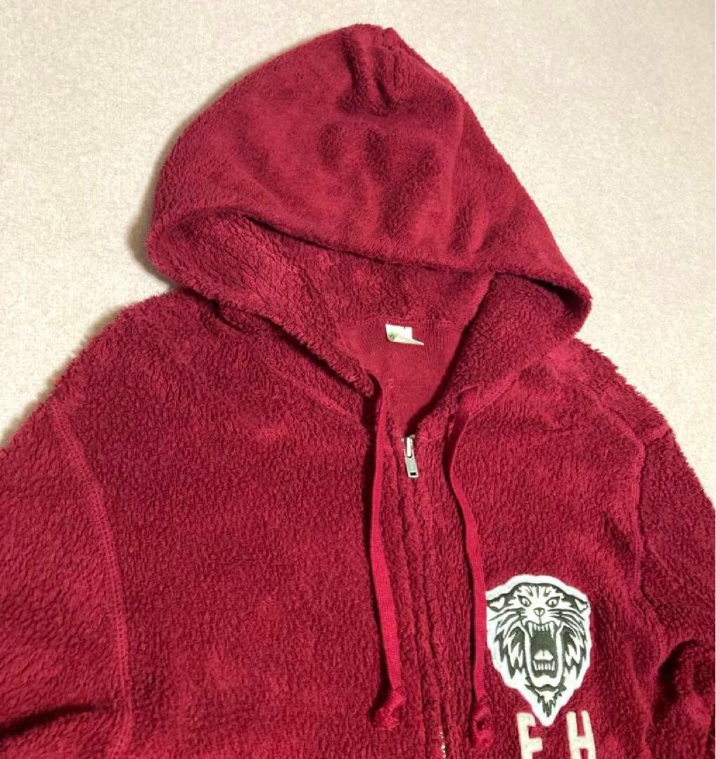 Flat Head Super Stretch Boa Jacket Zip Parka Tige… - image 1