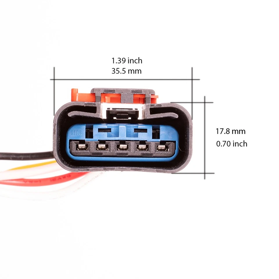 HVAC Blower motor resistor connector Dodge Dakota. 2002-2004. 4885635AC - Image 2 of 4