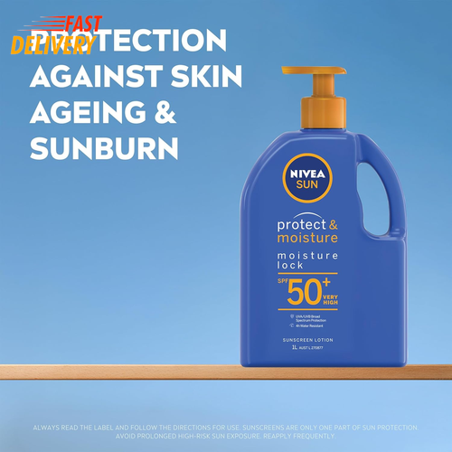 SUN Protect & Moisture, Moisture Lock Sunscreen Lotion SPF 50+ 1L - Picture 5 of 9
