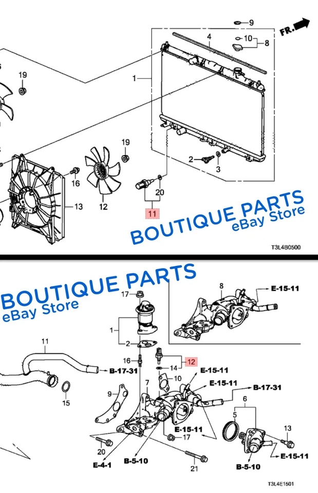Sensor de temperatura de refrigerante original para Honda 37870-RTA-005 temperatura agua ECT Foto 4 de 4