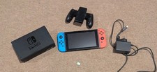 ⭐Nintendo Switch Console Red Blue Joy-Cons Dock Charger Grip 64GB SD Card⭐