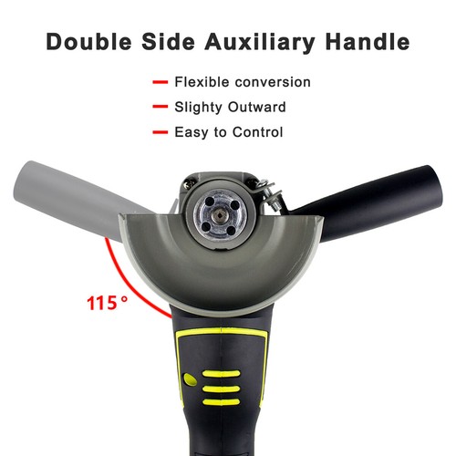 NEW Brushless 21V Angle Grinder Cordless Polishing Grinding Cutting Power Tool - Picture 8 of 14