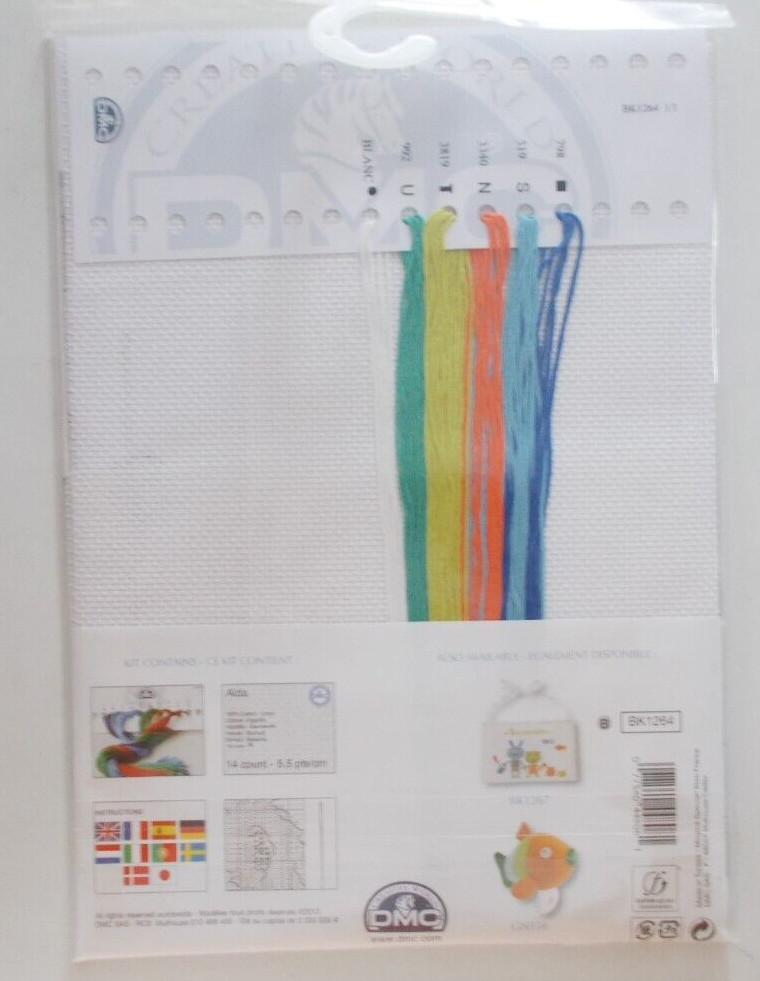 DMC Seaside ABC BABY Counted Cross Stitch Kit BK1264 - Easy - For Beginners -NIP