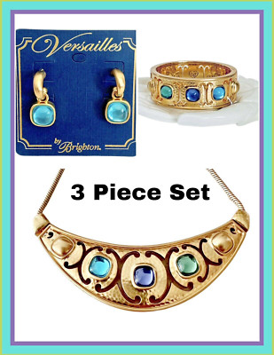 Brighton VERSAILLES AMALIA Necklace Bracelet Earrings 3 PC Set NWT