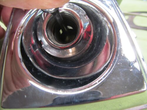 1971 AMC Javelin SST LH Remote Mirror Assembly - Complete - Red & Chrome - Picture 22 of 24