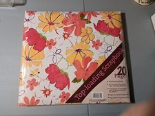 12 Top Loading 20 Page Scrapbook Album Pretty Flowers New