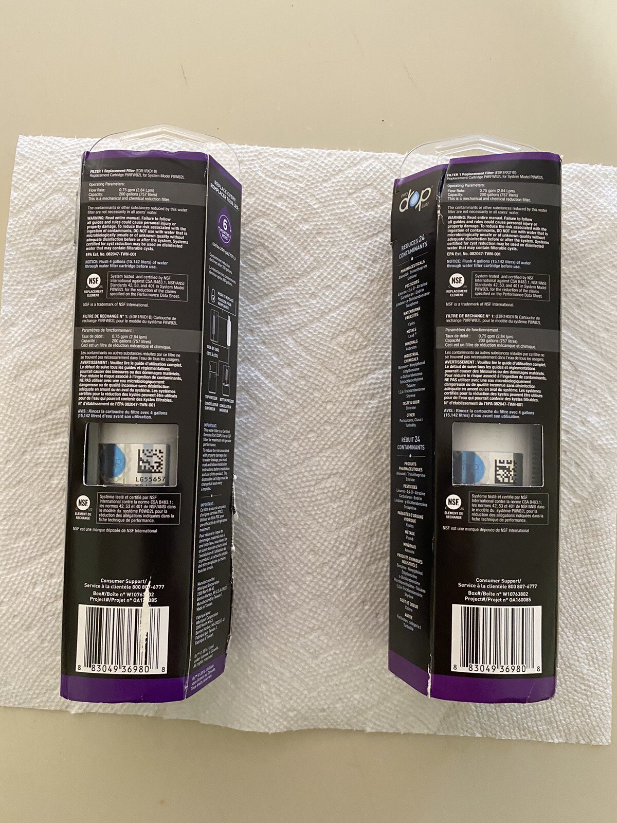 EveryDrop Ice & Water Refrigerator Filter 1 White New Sealed Old