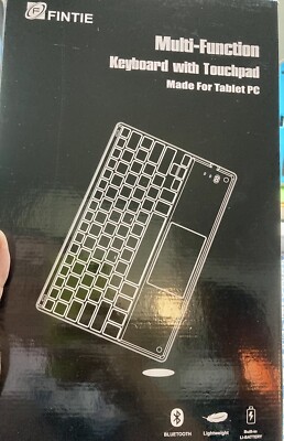 Ultrathin 4mm Wireless Bluetooth Keyboard with Built-in Multi-Touch Touchpad