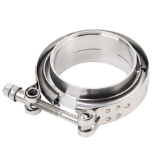 3.5 Inch V-Band Clamp & Flanges Male/Female Kit Stainless Pipe Intercooler Turbo