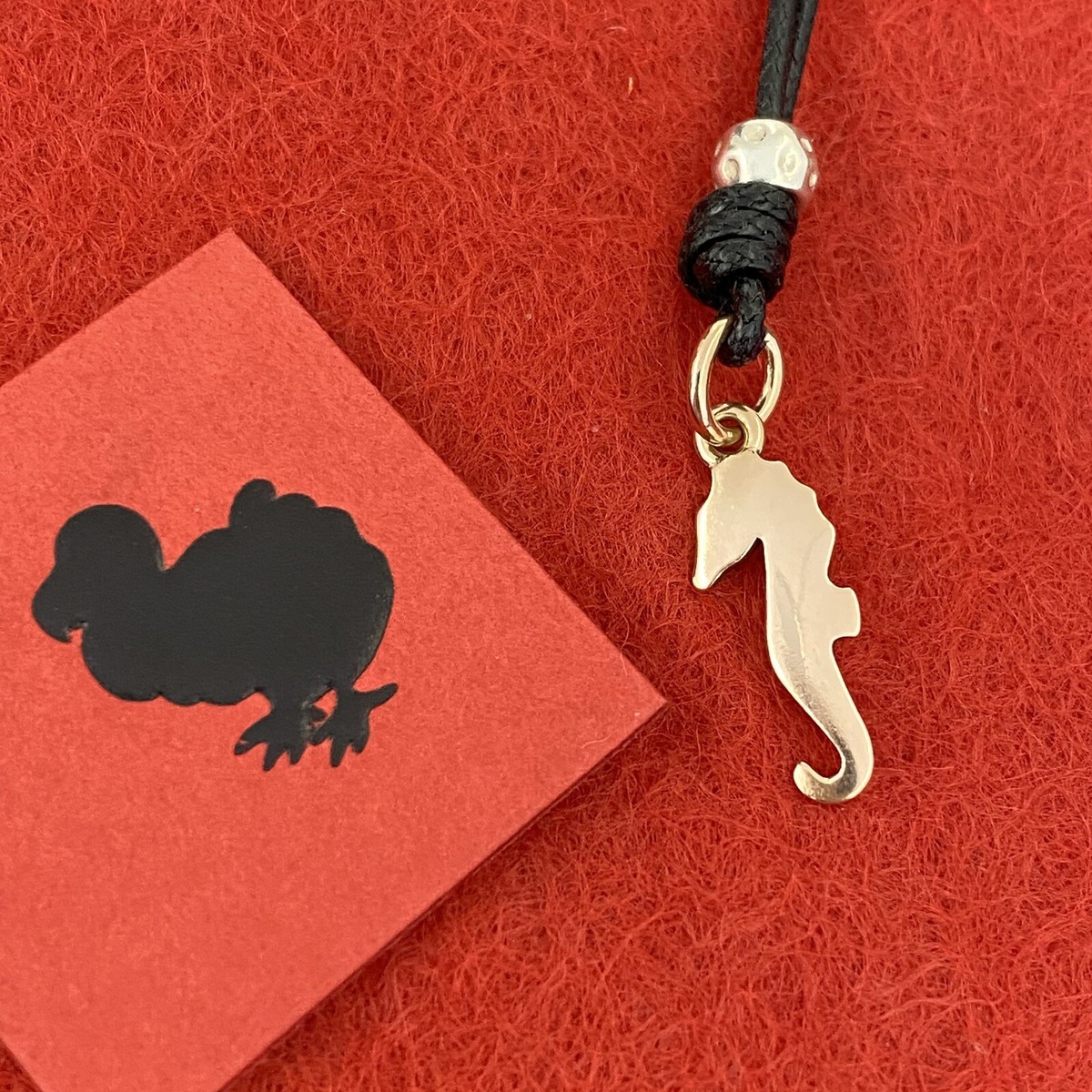 Collana Con Perline Con Ciondolo Cavalluccio Marino In Vetro - Italia - Foto 7