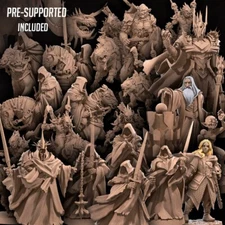 Lord of the Rings 3dprinted mini Bullet Rings - Evil by Bite the Bullet 3D dnd