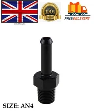 1/8" NPT Male to 1/4" Hose Barb Straight Adapter Push On Hose End Pipe Fitting