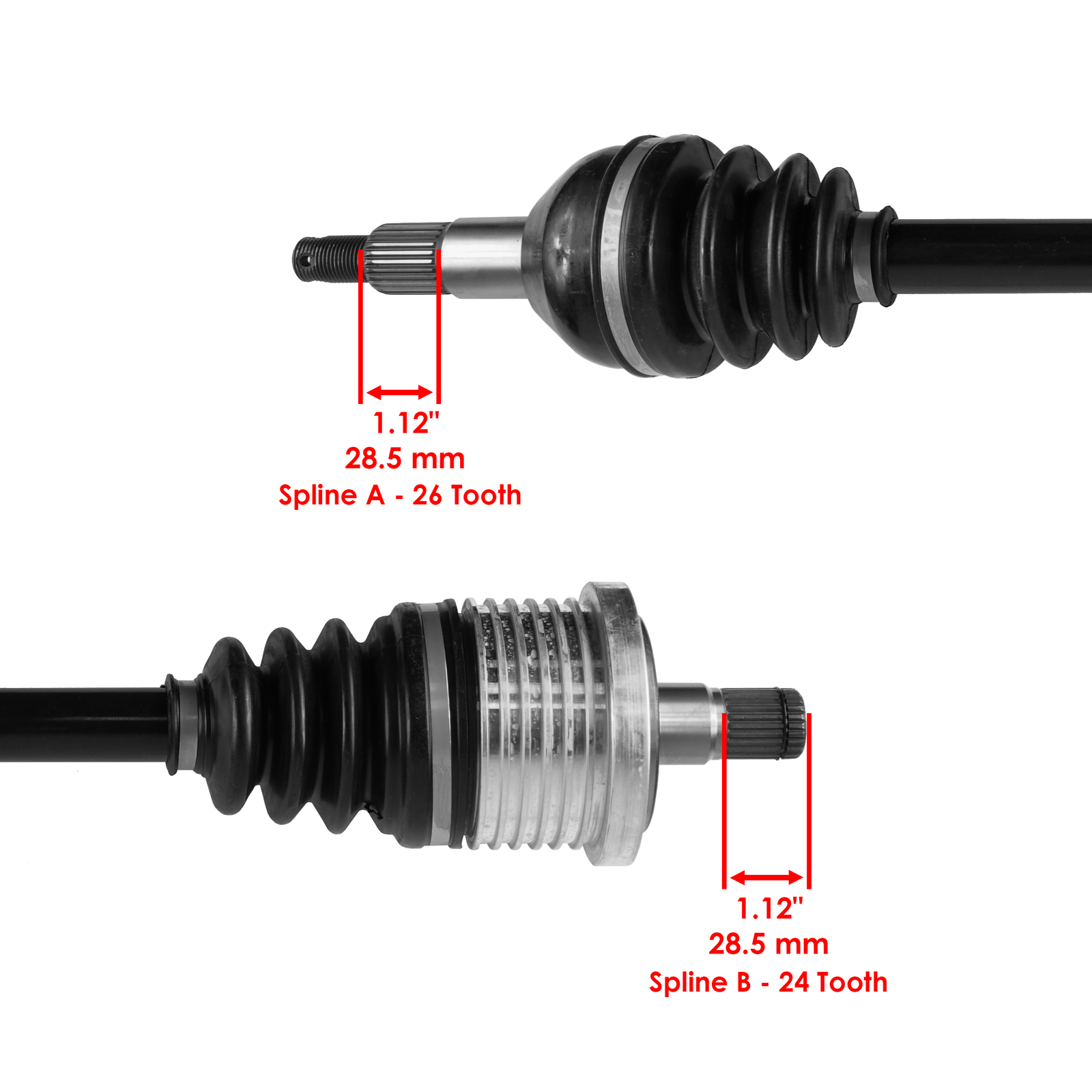 Rear Left and Right CV Joint Axle fits CanAm Maverick 1000R 4x4 XXC
