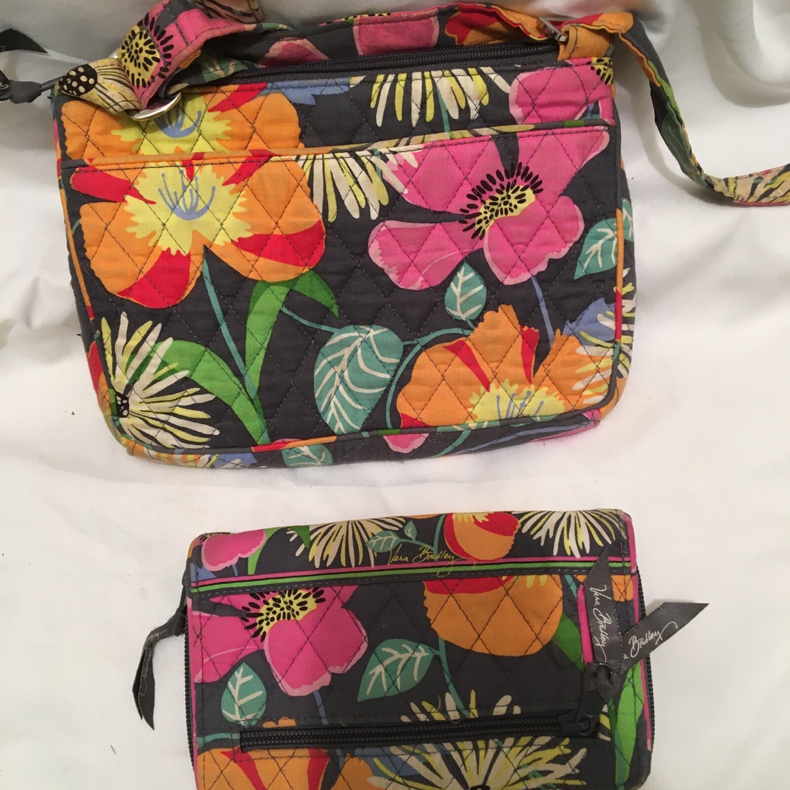 Vera Bradley lot crossbody purse wallet organize Mult… Gem